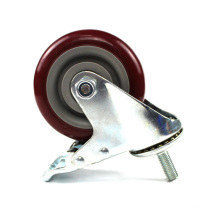 4 inch medium duty  screw casters with  brake